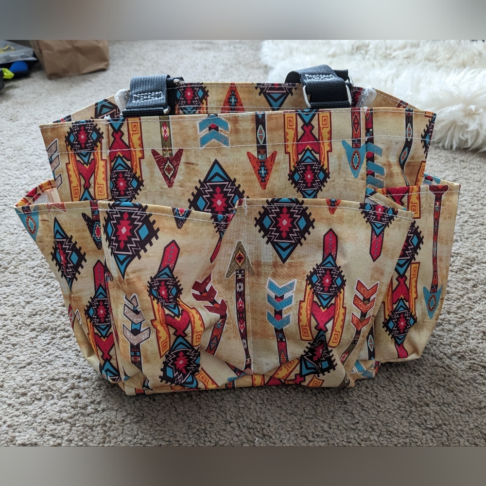 Colorful Patterned Tote Bag - Picture 3 of 7